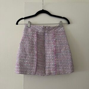 Tweed skirt xs size purple mini